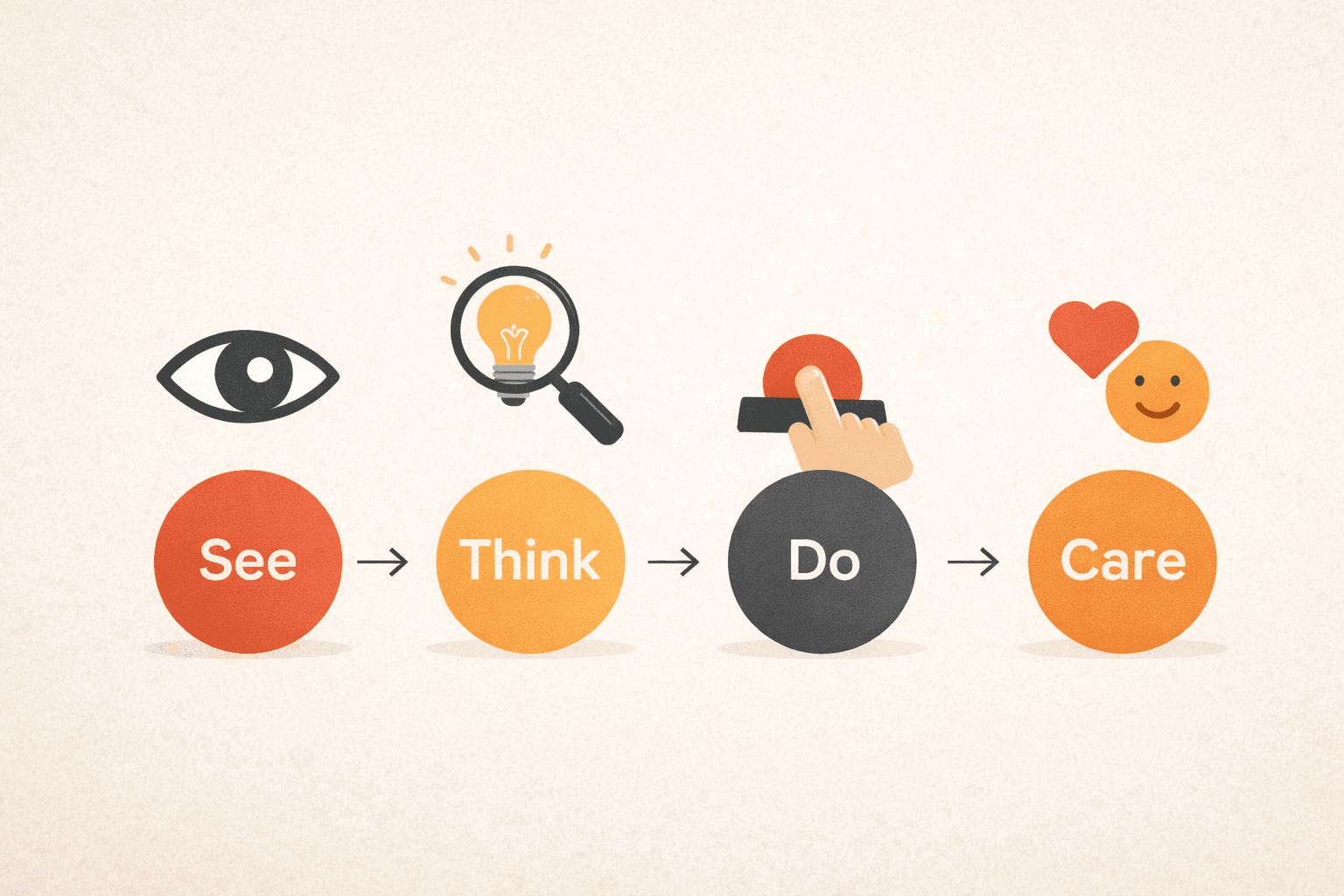 Navigating the customer journey with the See Think Do Care framework