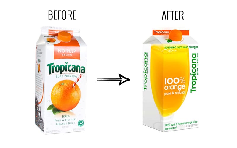 Tropicana rebrand fail - Marketing & Positioning