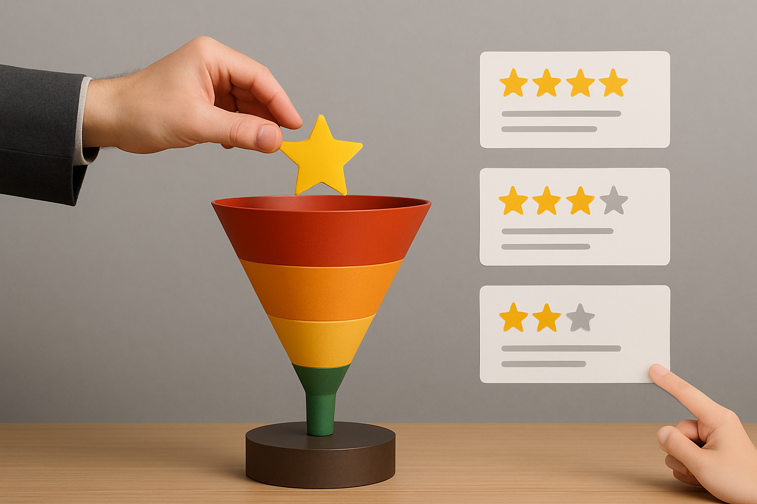 Designing a smarter review funnel
