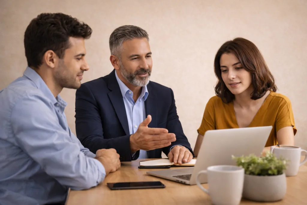 Fractional CMO working with internal marketing team